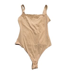 SKIMS FITS EVERYBODY SQUARE NECK BODYSUIT Clay Small NWT